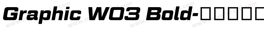 Graphic W03 Bold字体转换